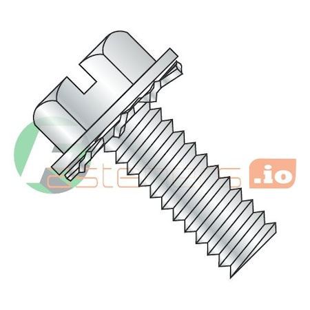 #10-24 Hex Head Cap Screw, Zinc Plated Steel, 1/2 In L, 5000 PK